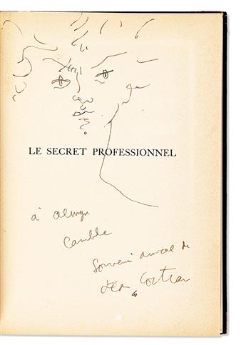 COCTEAU, JEAN. Le Secret professionnel.